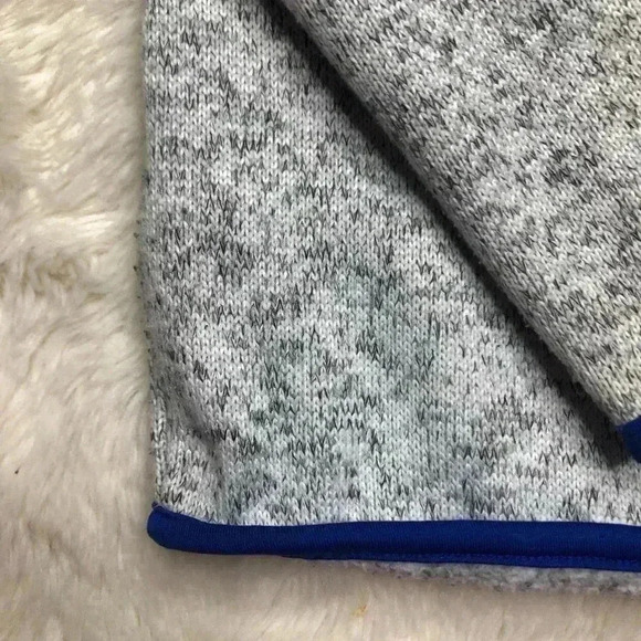 Joe  Fresh Zip-Up Sweater Grey & Blue Size 3T - Picture 14 of 16